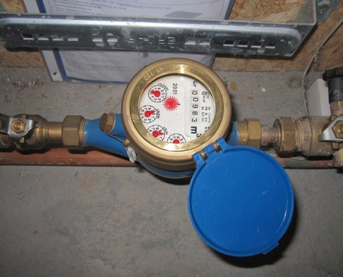 Watermeter lek waterleiding